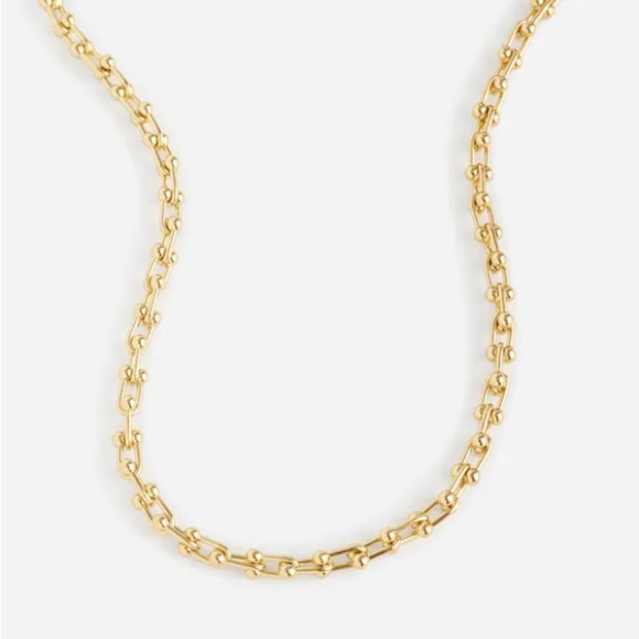 Madewell gold U-Link Chain Choker Necklace - Picture 1 of 5